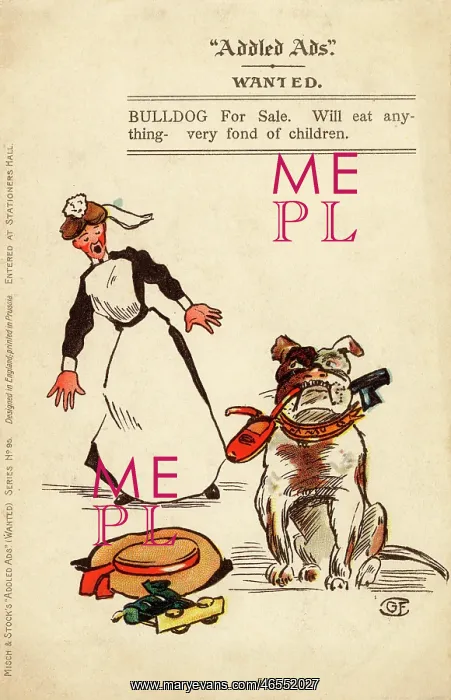 : Addled Ads - Bulldog eats child : Addled Ads - Bulldog eats child