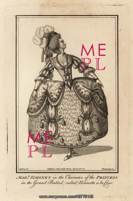 : Adelaide Simonet in the character of Princess Ninette : Adelaide Simonet in the character of Princess Ninette