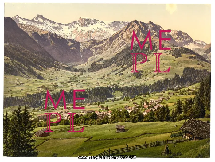 : Adelboden, general view, Bernese Oberland, Switzerland : Adelboden, general view, Bernese Oberland, Switzerland