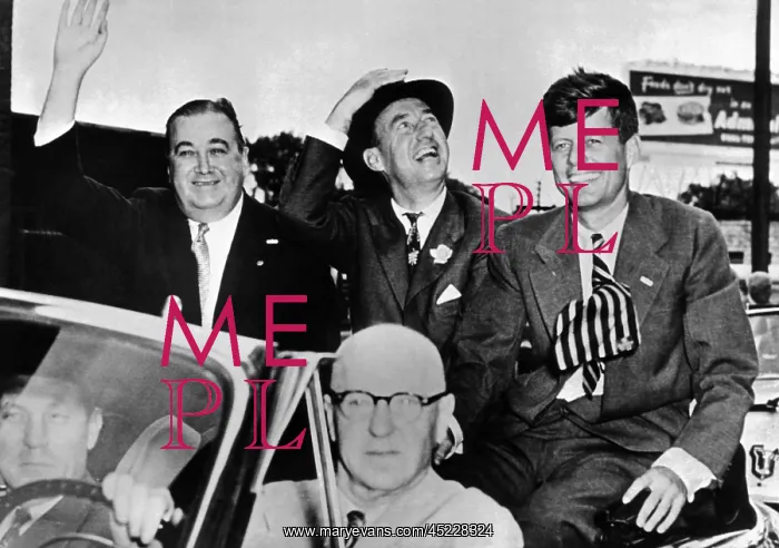 : Adlai Stevenson campaigning in Springfield, ? : Adlai Stevenson campaigning in Springfield, ?