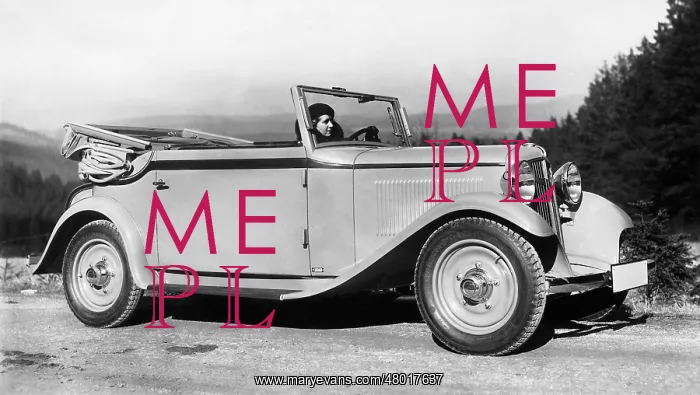 : Adler Primus in Taunus, 1933 : Adler Primus in Taunus, 1933