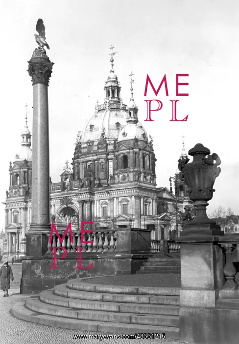: The Adlersaeule - Eagle Column and the Berlin Cathedral : The Adlersaeule - Eagle Column and the Berlin Cathedral