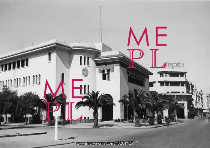 : Administrative building in Casablanca, 1943 : Administrative building in Casablanca, 1943