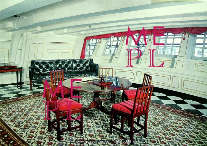 : Admiral Nelson's day cabin in the H.M.S. Victory : Admiral Nelson's day cabin in the H.M.S. Victory