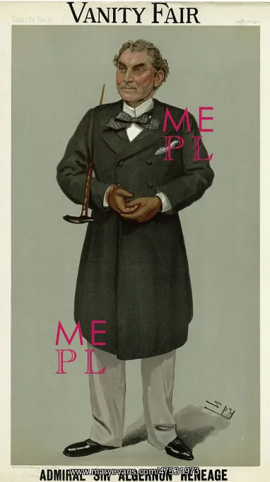 : Admiral Sir Algernon C. F. Heneage, Vanity Fair, Spy : Admiral Sir Algernon C. F. Heneage, Vanity Fair, Spy