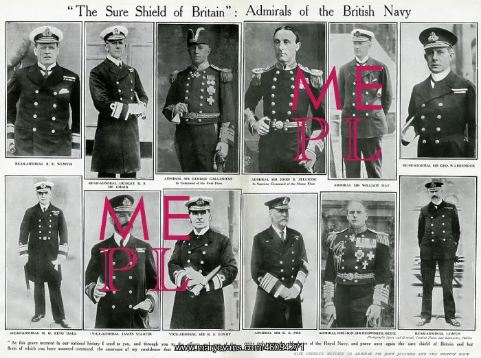 : Admirals of the British Navy, WW1 : Admirals of the British Navy, WW1