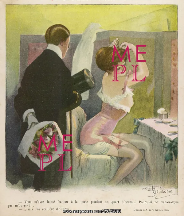: ADMIRER WITH BOUQUET : ADMIRER WITH BOUQUET