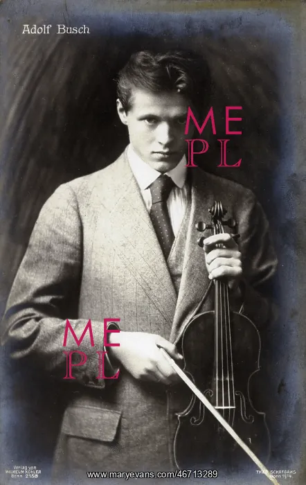: Adolf Busch - German violinist : Adolf Busch - German violinist