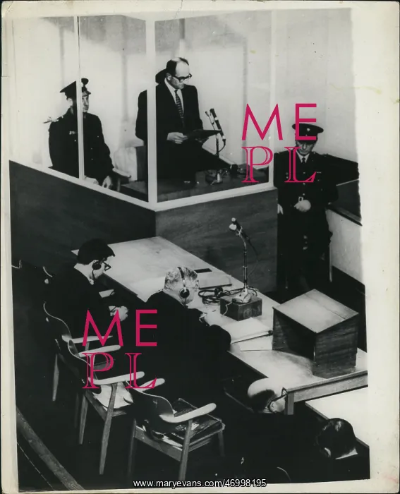 : Adolf Eichmann reading prepared statement, Jerusalem : Adolf Eichmann reading prepared statement, Jerusalem