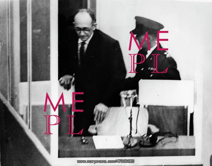 : Adolf Eichmann during his trial in Jerusalem : Adolf Eichmann during his trial in Jerusalem