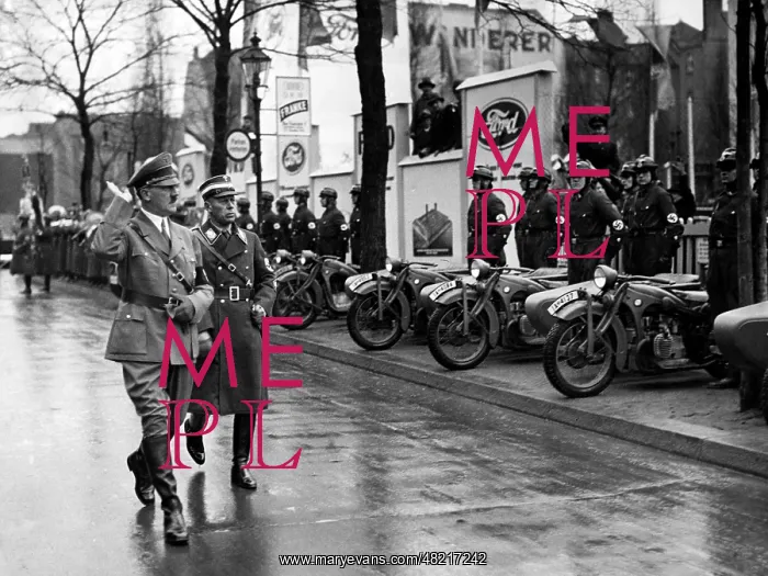 : Adolf Hitler with Adolf Huhnlein 1935 : Adolf Hitler with Adolf Huhnlein 1935
