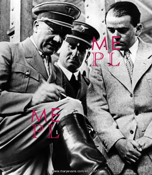 : Adolf Hitler with Albert Speer, 1935 : Adolf Hitler with Albert Speer, 1935