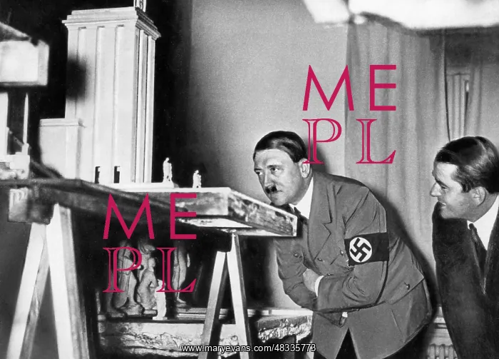 : Adolf Hitler with Albert Speer, 1936 : Adolf Hitler with Albert Speer, 1936