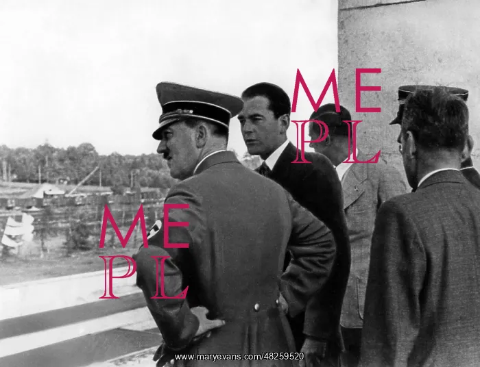 : Adolf Hitler with Albert Speer, 1937 : Adolf Hitler with Albert Speer, 1937