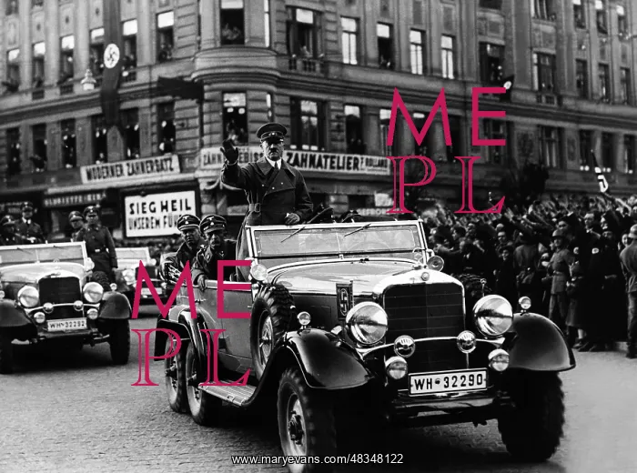 : Adolf Hitler during the annexation of Austria : Adolf Hitler during the annexation of Austria