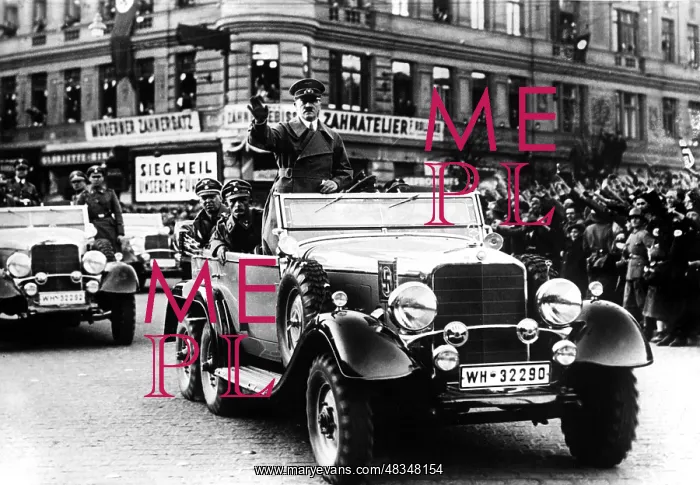 : Adolf Hitler during the annexation of Austria : Adolf Hitler during the annexation of Austria