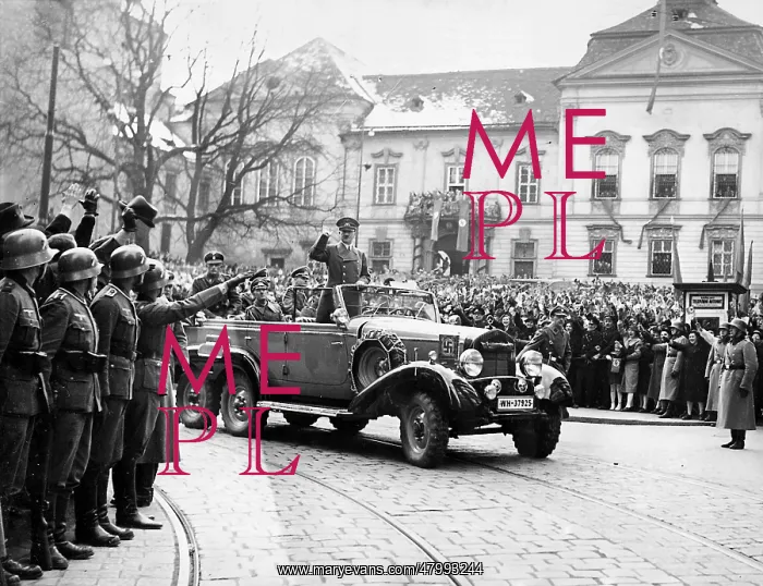 : Adolf Hitler at his arrival on 18 / 03 / 1939 in Brno : Adolf Hitler at his arrival on 18 / 03 / 1939 in Brno
