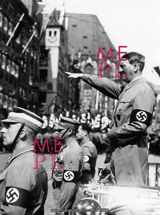 : Adolf Hitler attends a parade 1935 : Adolf Hitler attends a parade 1935