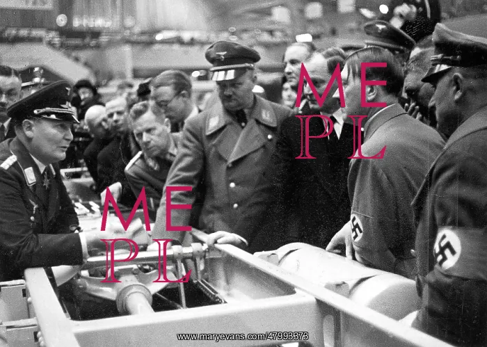 : Adolf Hitler at automobile exhibition : Adolf Hitler at automobile exhibition