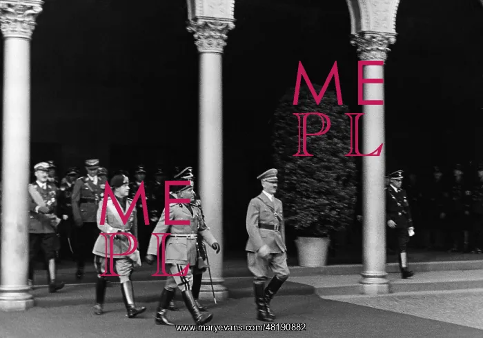 : Adolf Hitler and Benito Mussolini, 1937 : Adolf Hitler and Benito Mussolini, 1937