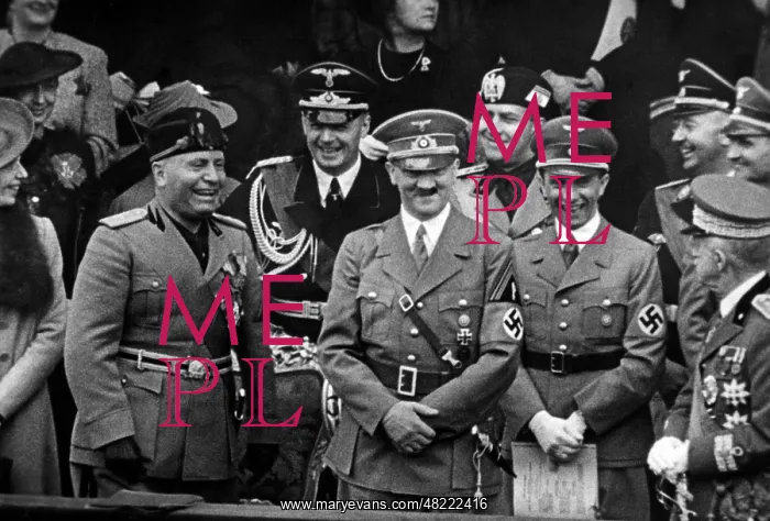 : Adolf Hitler and Benito Mussolini, 1938 : Adolf Hitler and Benito Mussolini, 1938