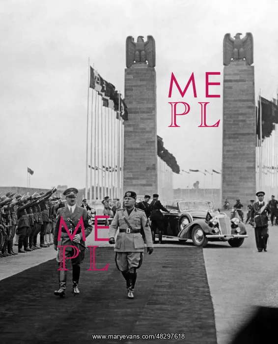 : Adolf Hitler and Benito Mussolini, 1938 : Adolf Hitler and Benito Mussolini, 1938