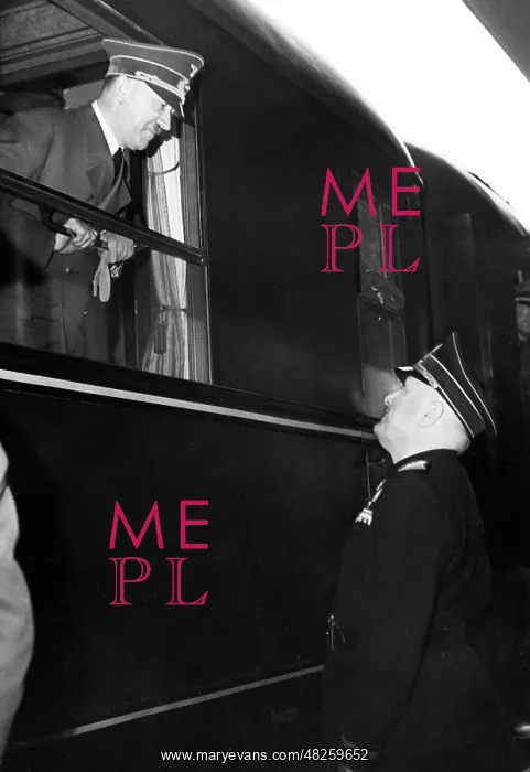 : Adolf Hitler and Benito Mussolini, 1941 : Adolf Hitler and Benito Mussolini, 1941
