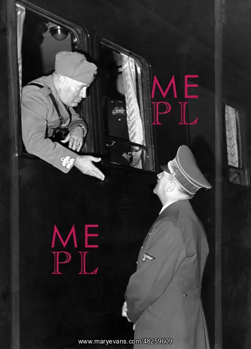 : Adolf Hitler and Benito Mussolini : Adolf Hitler and Benito Mussolini