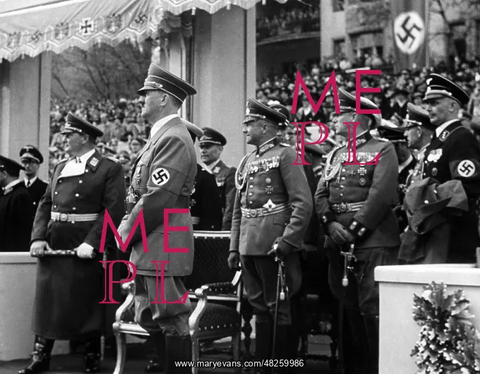 : Adolf Hitler during his birthday parade, 1939 : Adolf Hitler during his birthday parade, 1939