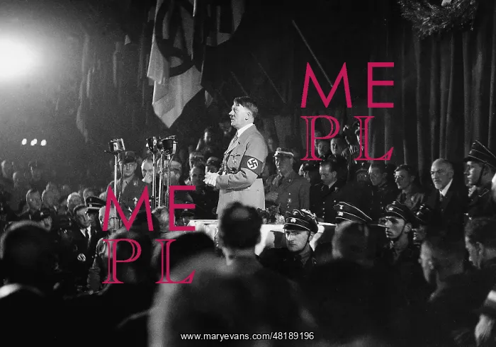 : Adolf Hitler in the Buergerbraeukeller, 1934 : Adolf Hitler in the Buergerbraeukeller, 1934