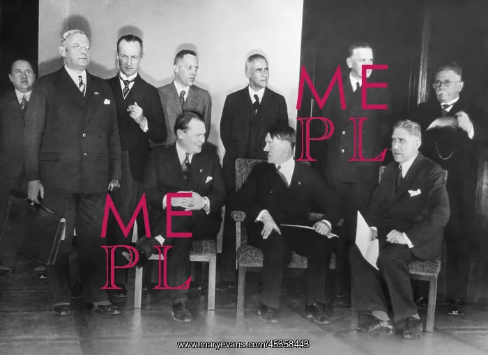 : Adolf Hitler and his Cabinet, January 30, 1933 : Adolf Hitler and his Cabinet, January 30, 1933