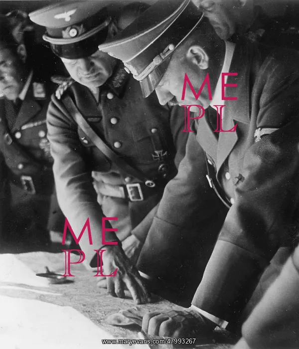 : Adolf Hitler during the campaign in Poland with General : Adolf Hitler during the campaign in Poland with General