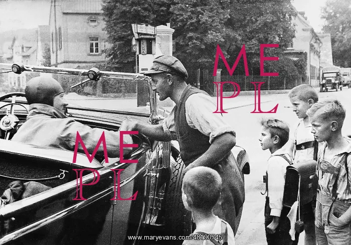 : Adolf Hitler in the car, 1934 : Adolf Hitler in the car, 1934