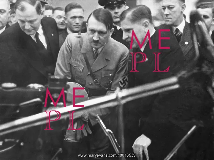 : Adolf Hitler at the Car Show in Berlin, 1935 : Adolf Hitler at the Car Show in Berlin, 1935