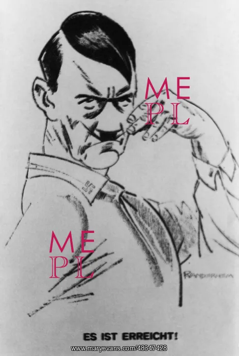 : Adolf Hitler caricature, 1933 : Adolf Hitler caricature, 1933
