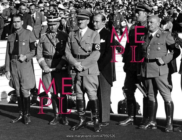 : Adolf Hitler during ceremony in Nuremberg, Germany : Adolf Hitler during ceremony in Nuremberg, Germany