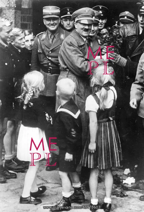 : Adolf Hitler with children, 1935 : Adolf Hitler with children, 1935