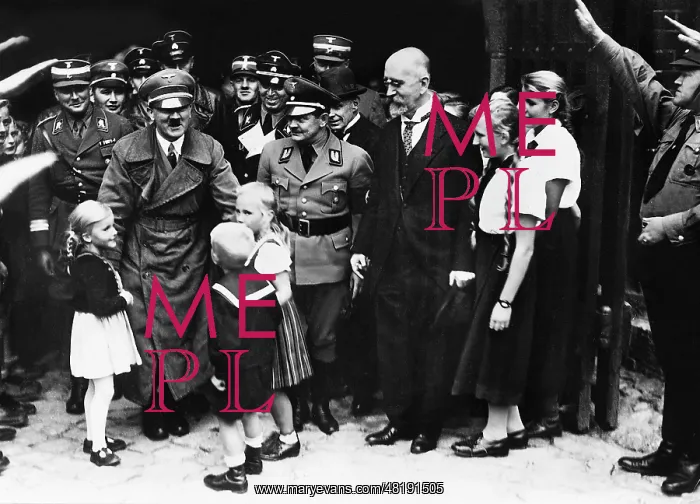 : Adolf Hitler with children, 1936 : Adolf Hitler with children, 1936