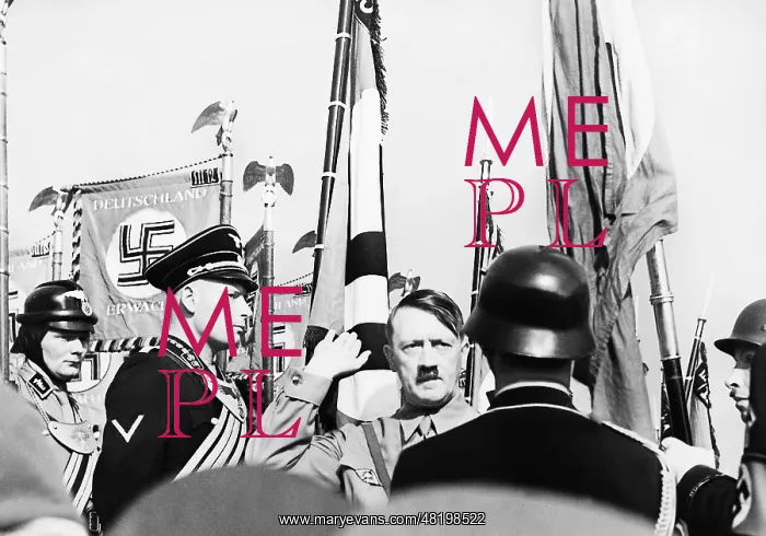  : Adolf Hitler at the consecration of SS Standards on the Nure