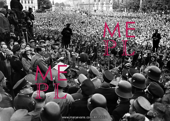 : Adolf Hitler delivers a speech on May Day, 1936 : Adolf Hitler delivers a speech on May Day, 1936