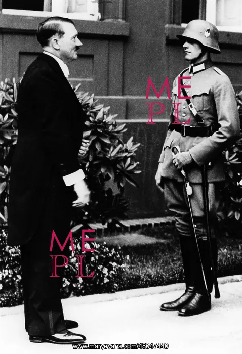 : Adolf Hitler at a diplomatic reception, 1935 : Adolf Hitler at a diplomatic reception, 1935