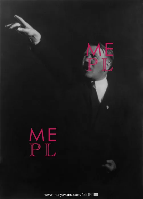: Adolf Hitler in dramatic oratorical pose. He rehearsed : Adolf Hitler in dramatic oratorical pose. He rehearsed