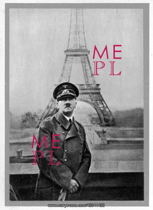 : Adolf Hitler and Eiffel Tower : Adolf Hitler and Eiffel Tower