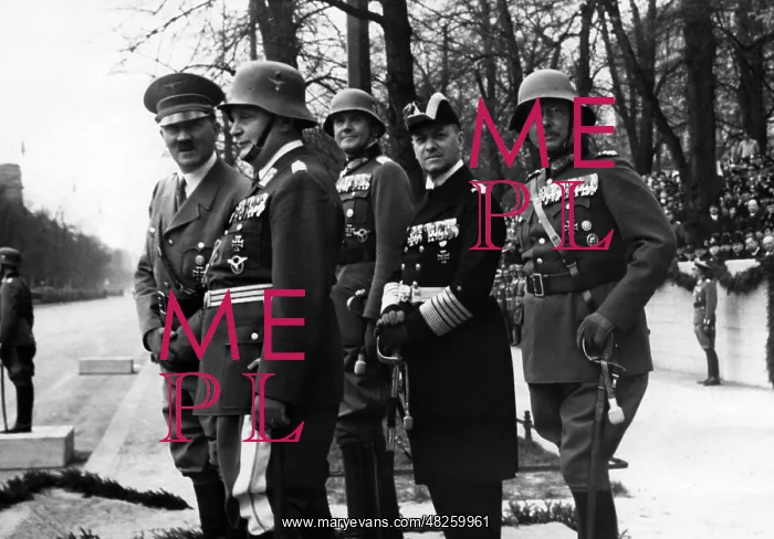 : Adolf Hitler and Generality at a Birthday Parade, 1937 : Adolf Hitler and Generality at a Birthday Parade, 1937
