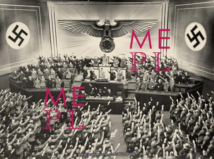: Adolf Hitler in the german Reichstag : Adolf Hitler in the german Reichstag