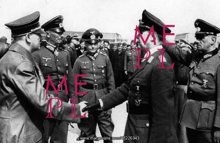 : Adolf Hitler greets Albert Kesselring, 1940 : Adolf Hitler greets Albert Kesselring, 1940