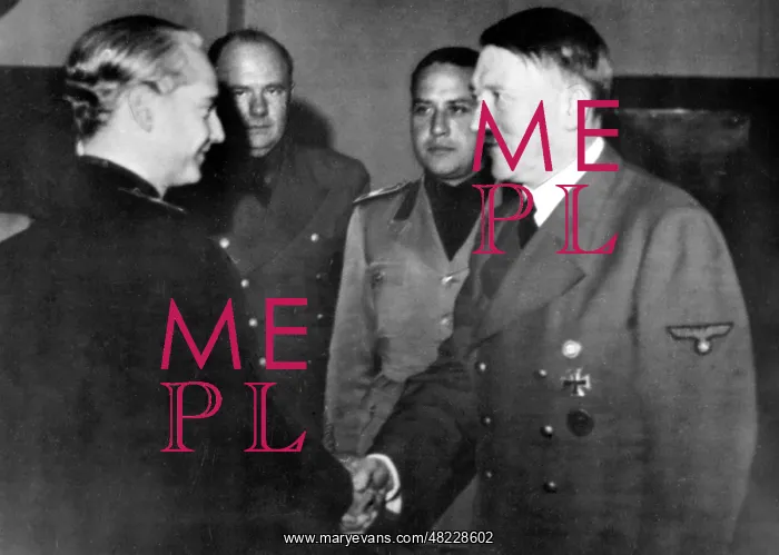 : Adolf Hitler greets a foreign delegate 1940 : Adolf Hitler greets a foreign delegate 1940