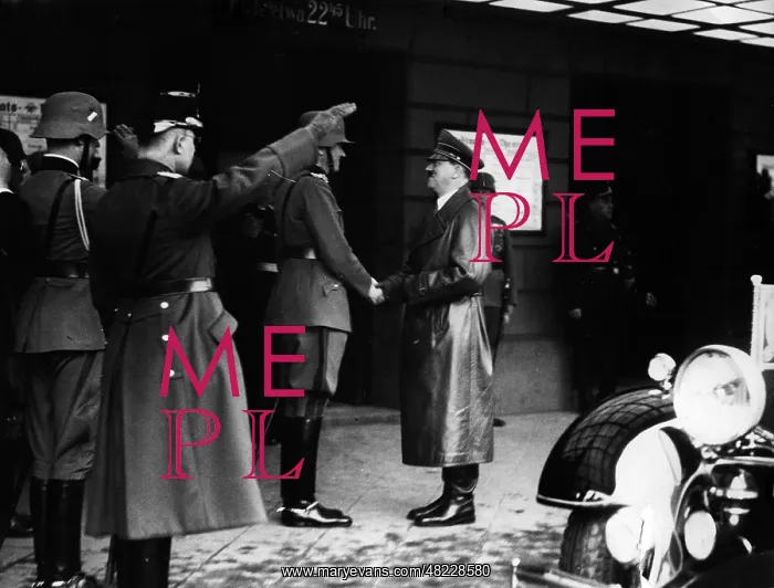 : Adolf Hitler greets Werner von Blomberg, 1936 : Adolf Hitler greets Werner von Blomberg, 1936