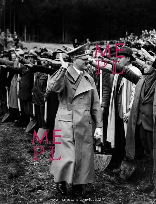 : Adolf Hitler - ground-breaking ceremony for motorway : Adolf Hitler - ground-breaking ceremony for motorway