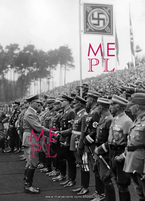 : Adolf Hitler and guests of honour at the laying : Adolf Hitler and guests of honour at the laying
